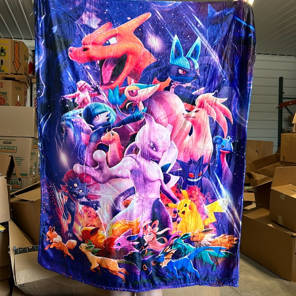 Pikachu Graphic blanket new in package season 3